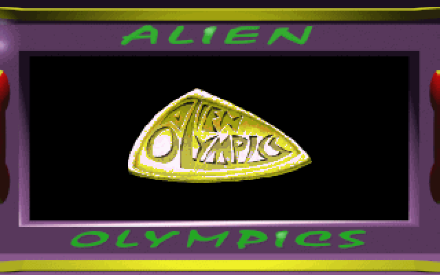Title screen of Alien Olympics
