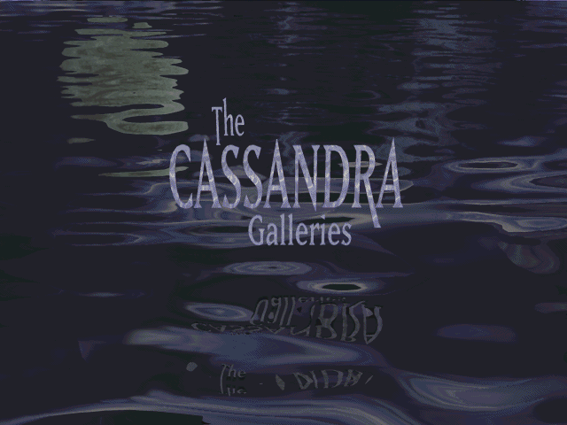 Title screen of The Cassandra Galleries