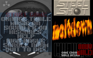 Title screen of Steel Shot