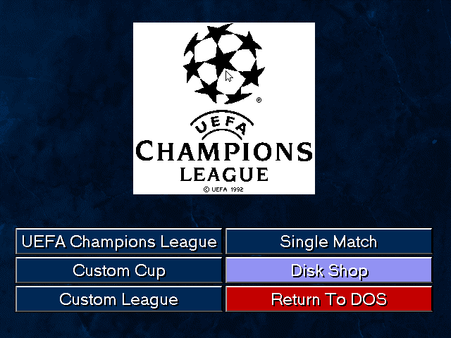 Title screen of UEFA Champions League