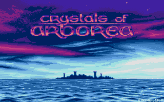 Title screen of Crystals Of Arborea