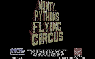 Title screen of Monty Python's Flying Circus