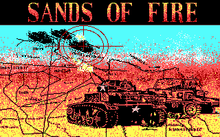 Title screen of Sands of Fire