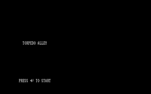 Title screen of Torpedo Alley