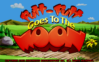 Title screen of Putt-Putt Goes to the Moon