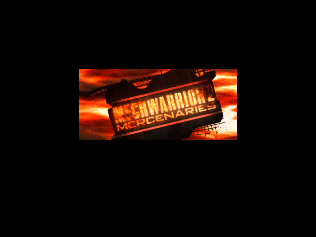 Title screen of MechWarrior 2: Mercenaries (3Dfx Interactive Edition)