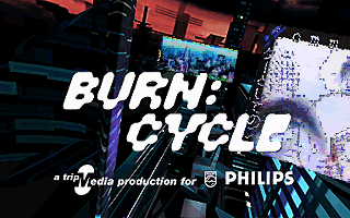 Title screen of Burn:Cycle
