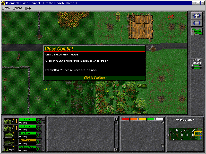 Gameplay of Close Combat