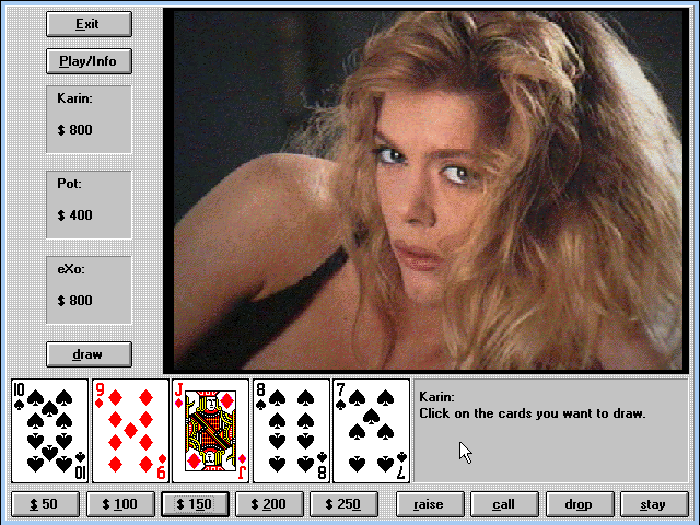 Gameplay of Strip Poker! International