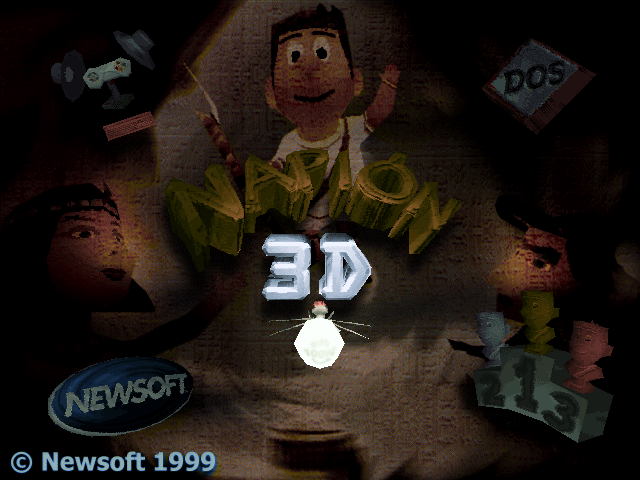 Title screen of Napion 3D