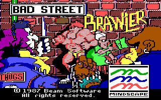 Title screen of Bad Street Brawler