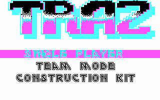 Title screen of TRAZ