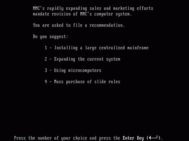 Gameplay of Executive Suite