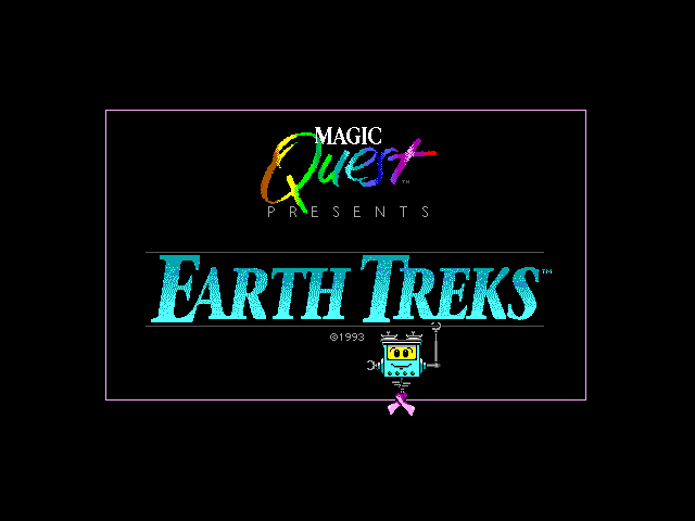 Title screen of Earth Treks