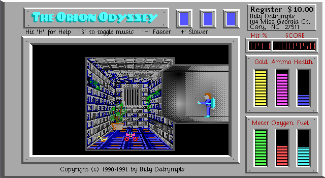 Gameplay of Orion Odyssey: The Search for the Magic Ankh