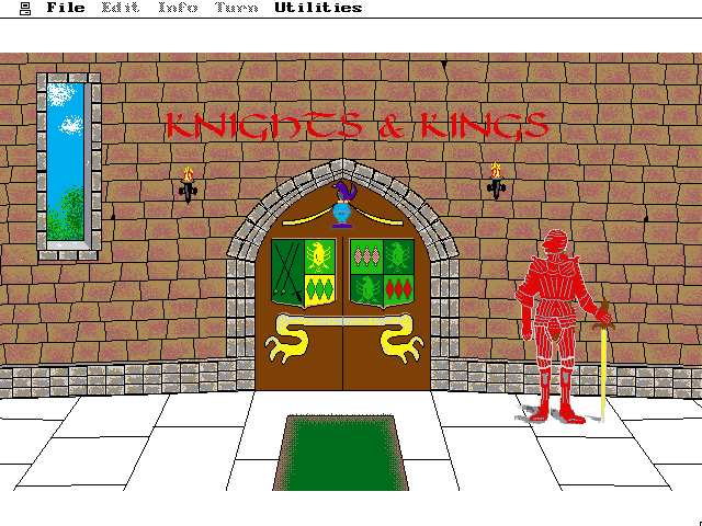 Title screen of Knights & Kings