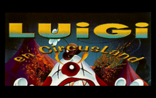 Title screen of Luigi en Circusland