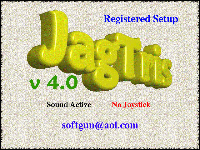 Title screen of Jagtris