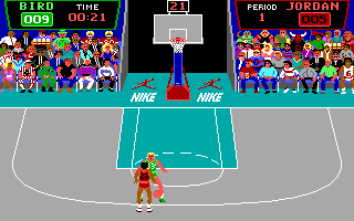 Gameplay of Jordan vs. Bird: One-on-One