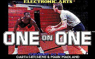 Title screen of Jordan vs. Bird: One-on-One