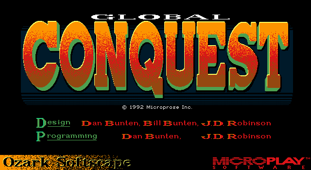 Title screen of Global Conquest