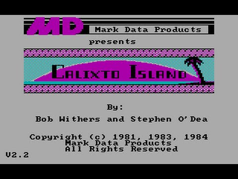 Title screen of Calixto Island