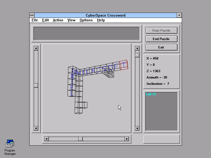 Gameplay of CyberSpace Crossword