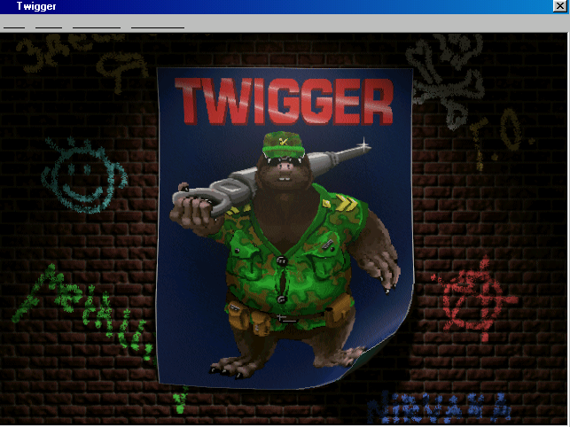 Title screen of Twigger