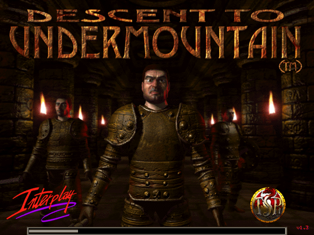 Title screen of Descent to Undermountain
