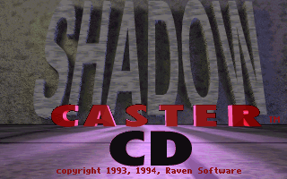 Title screen of ShadowCaster