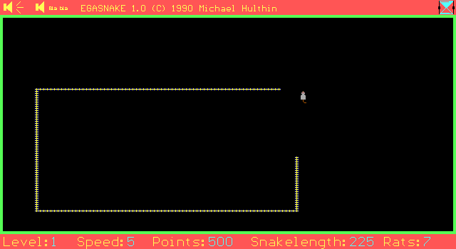 Gameplay of EGA Snake