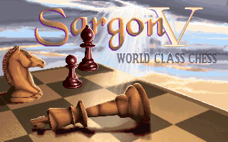 Title screen of Sargon V: World Class Chess