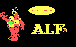 Title screen of ALF's Thinking Skills