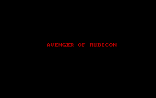 Title screen of Avenger of Rubicon
