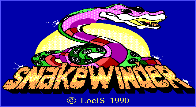 Title screen of SnakeWinder