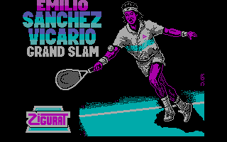Title screen of Emilio Sanchez Vicario Grand Slam