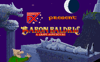 Title screen of Baron Baldric: A Grave Overture
