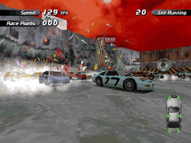 Gameplay of Destruction Derby 2