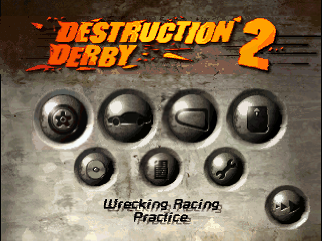 Title screen of Destruction Derby 2