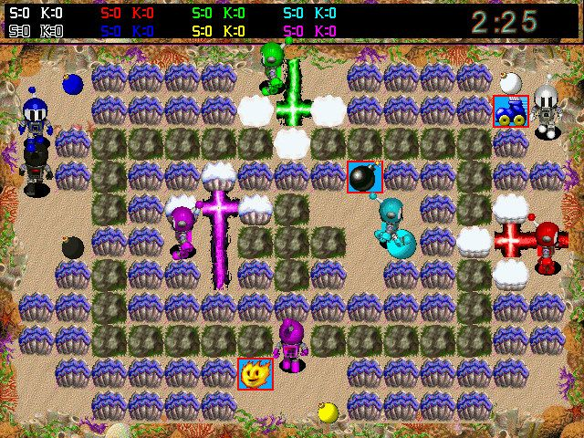 Gameplay of Atomic Bomberman