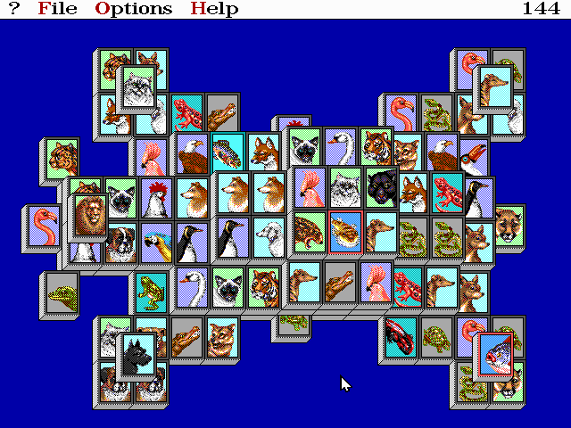 Gameplay of Shanghai II: Dragon's Eye