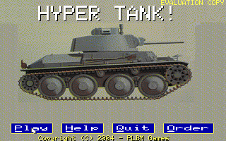 Title screen of Hyper Tank!