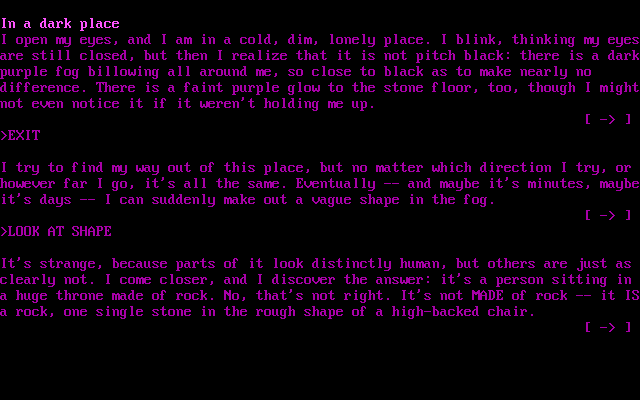 Gameplay of Photopia