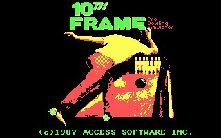 Title screen of 10th Frame