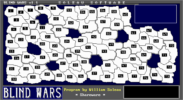 Title screen of Blind Wars