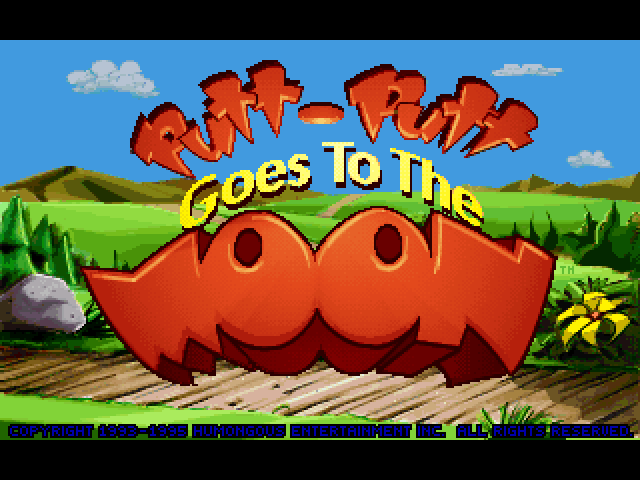 Title screen of Putt-Putt Goes to the Moon