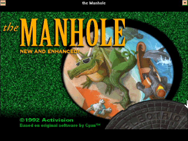 Title screen of The Manhole: New and Enhanced