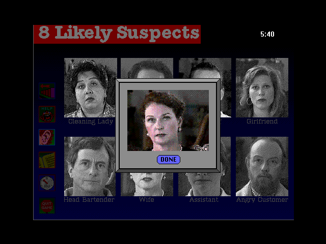 Gameplay of Who Killed Sam Rupert: Virtual Murder 1