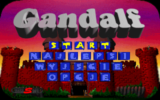 Title screen of Gandalf