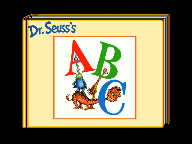 Title screen of Dr. Seuss's ABC